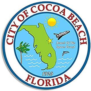 City-CocoaBeach_Logo A city of cocoa beach seal is shown.