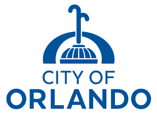 City-Orlando_Logo A blue logo for the city of orlando.