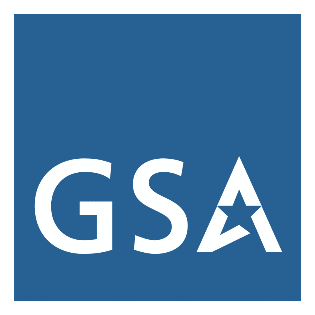 GSA-square_Logo A nasa logo with the name of the company.