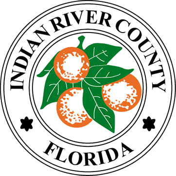County-IndianRiver_Logo A logo of a fish and tree with the words " one lagoon " underneath it.